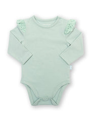 Broderie bodysuit soft spruce