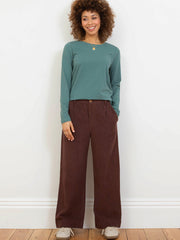 Motcombe wide leg cord trousers