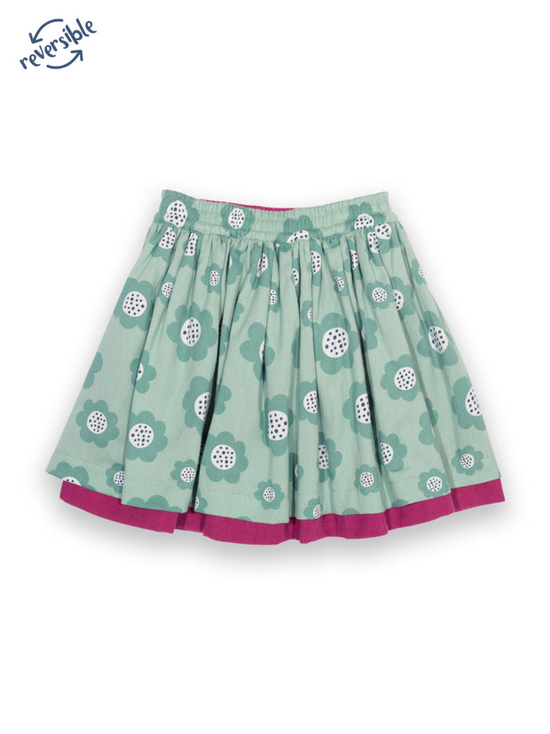 Big bloom reversible skirt