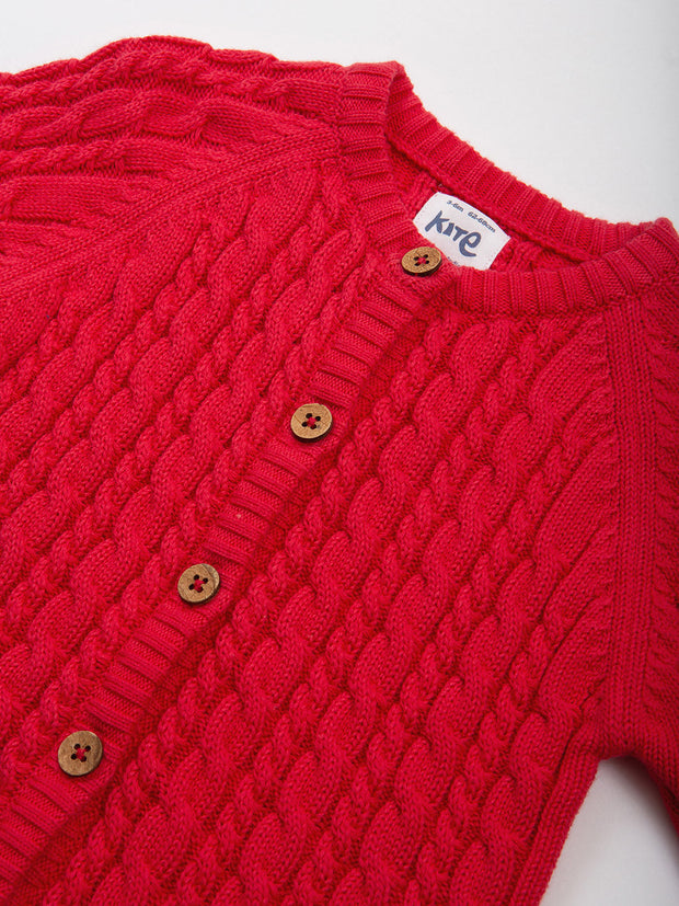 My first cardi red