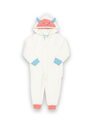 Huggle bub fleece onesie cream