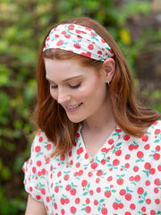 Raspberry bandana hairband