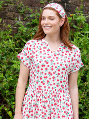 Everley muslin dress raspberry