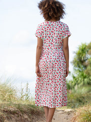 Everley muslin dress raspberry