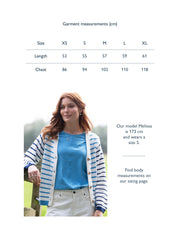 Shapwick knit cardigan stripe