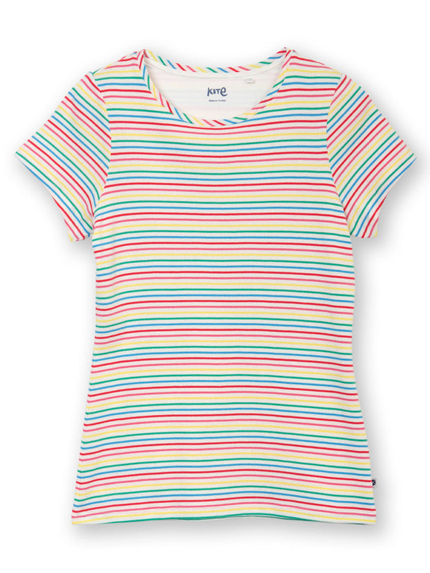 Portesham jersey t-shirt rainbow stripe