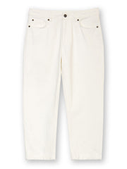 Newton cropped straight leg jeans ivory