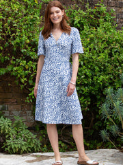 Highcliffe jersey wrap dress full bloom