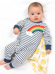 Happy rainbow romper