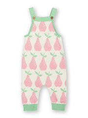 Pear-fect knit dungarees