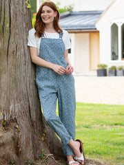 Rempstone twill dungarees dinky ditsy