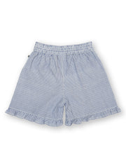 Ticking frill shorts