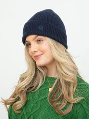 Winterborne knit beanie hat midnight