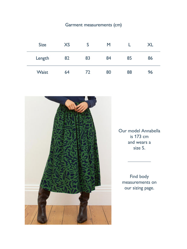 Mudeford cord skirt