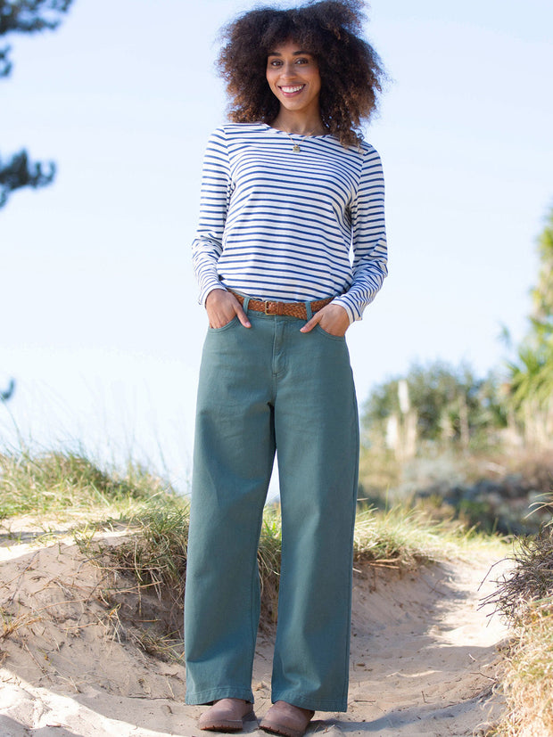 Wareham wide leg twill jeans