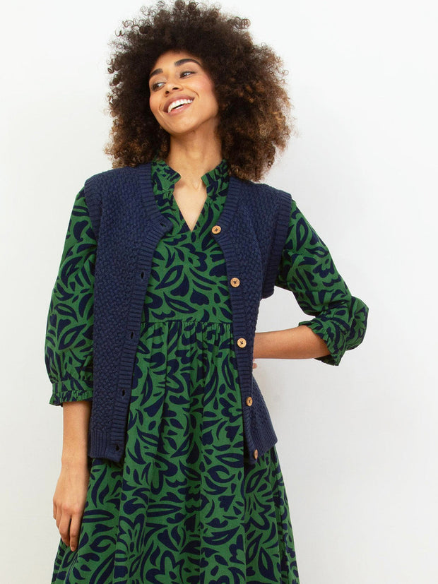 Charborough 3/4 sleeve cord dress
