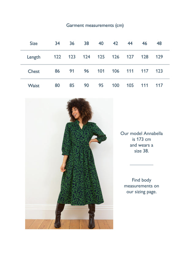 Charborough 3/4 sleeve cord dress