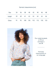 Crendell dolly collar twill blouse