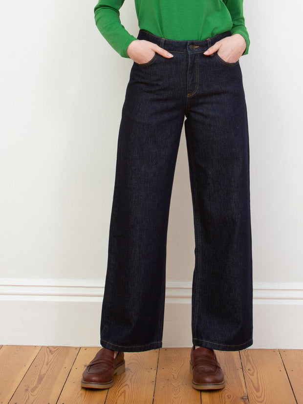 Wareham wide leg denim jeans