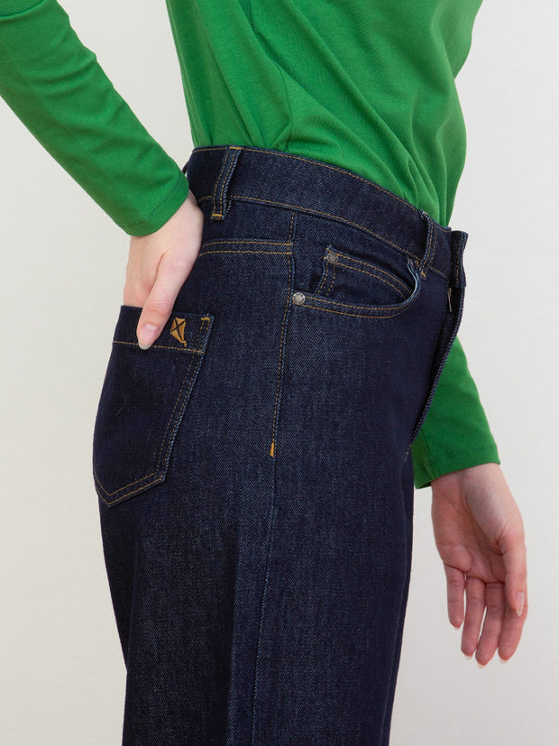 Wareham wide leg denim jeans