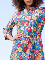 Morcombelake 3/4 sleeve poplin dress