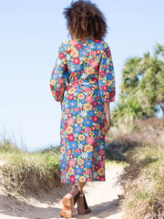 Morcombelake 3/4 sleeve poplin dress