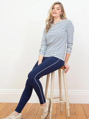 Lytchett side stripe leggings midnight