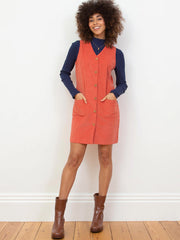 Purewell cord pinafore dress