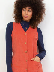 Purewell cord pinafore dress