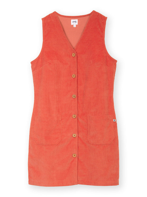 Purewell cord pinafore dress