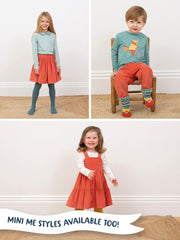Purewell cord pinafore dress