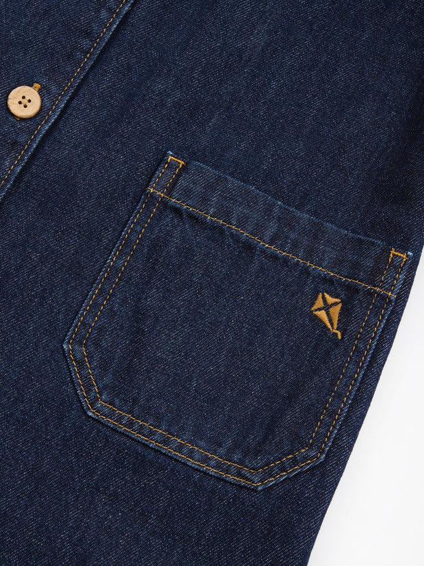 Purewell denim pinafore dress