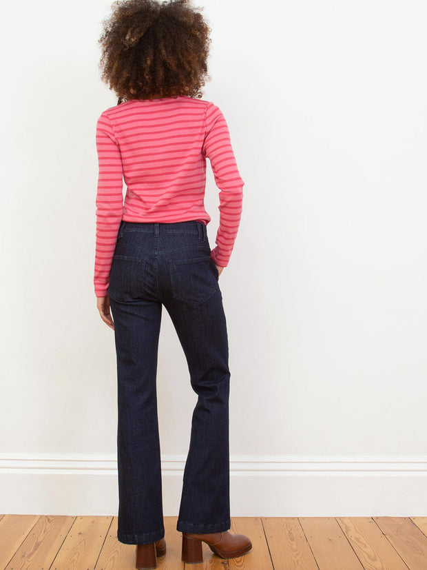 Folke flare stretch denim jeans