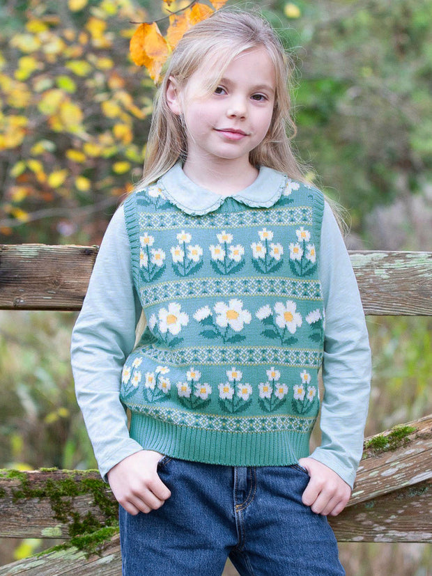 Pixie petals knit vest