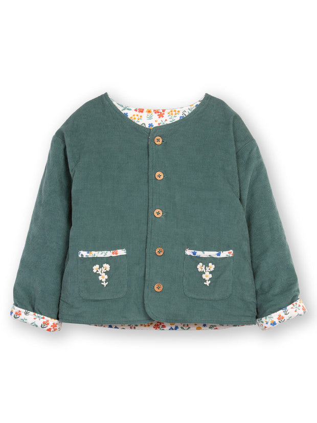 Fairy flowers quilted jacket