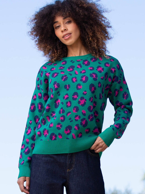 Piddletrenthide Knit Jumper Leopard