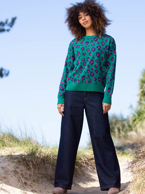 Piddletrenthide Knit Jumper Leopard