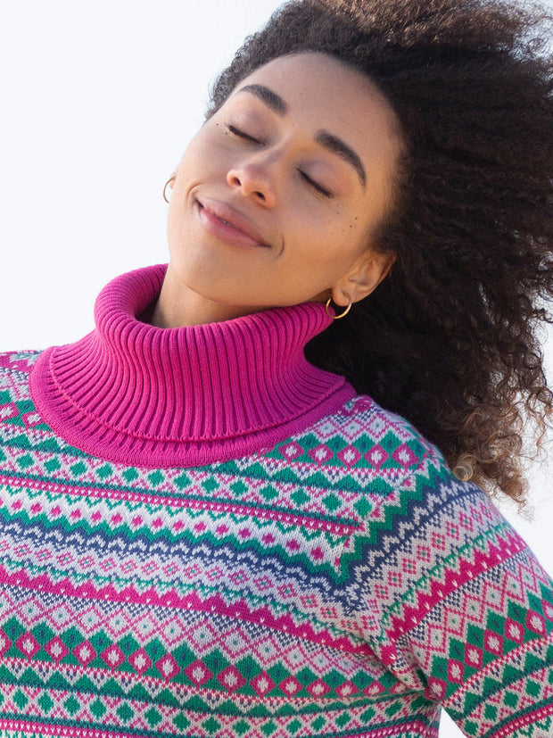 Puncknowle Roll Neck Knit Jumper