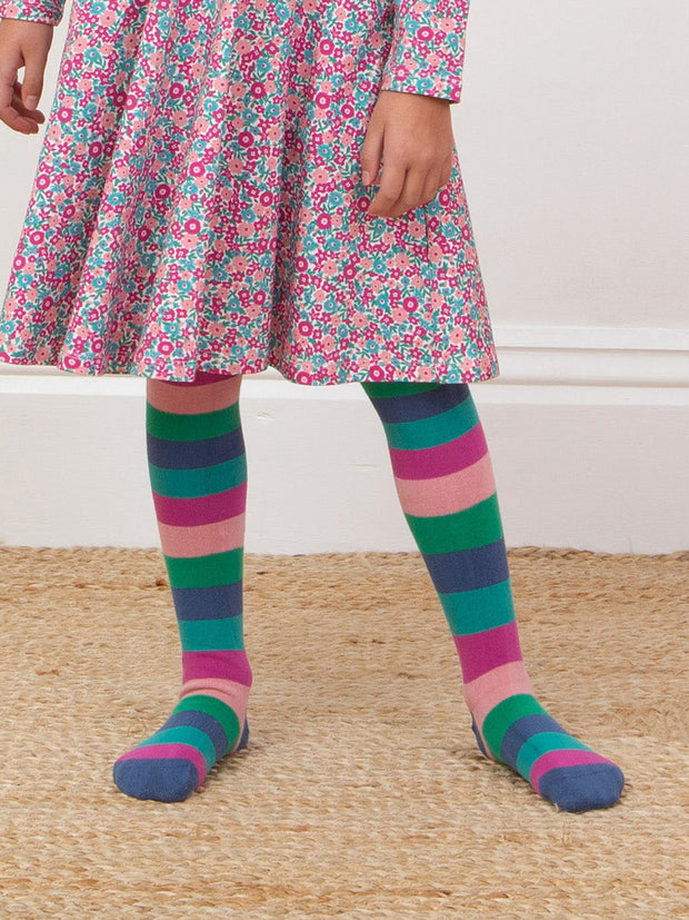 Stripy Tights Teal