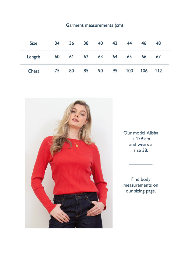 Ashington Boat Neck Jersey Top