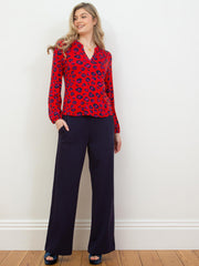 Athelhampton Wide Leg Jersey Trousers