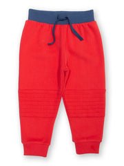 Stitch Patch Joggers Red