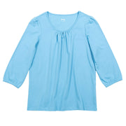 Flat shot of stour jersey top blue