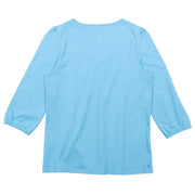 Flat shot of stour jersey top blue