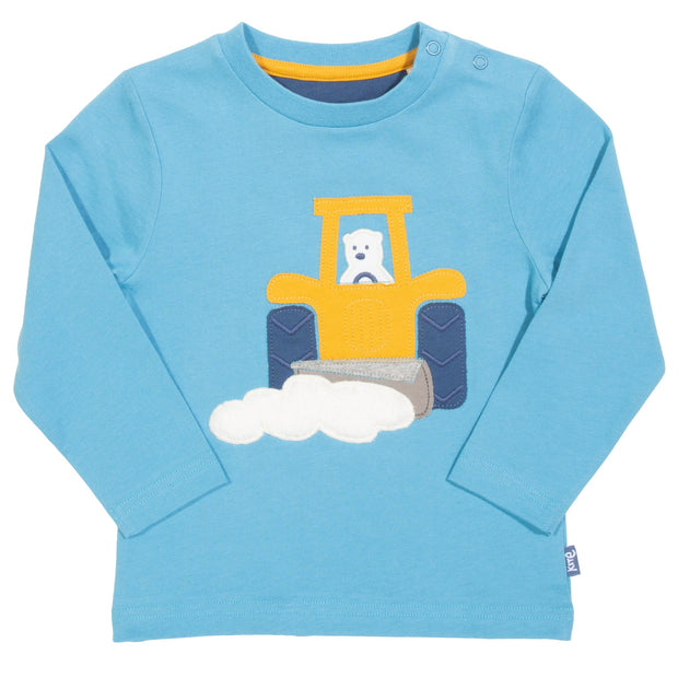 Flat shot of snow tractor t-shirt