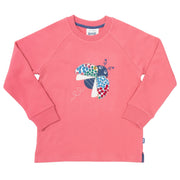 Flat shot of ladybird sweatshirt