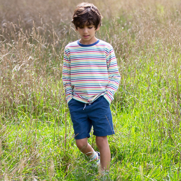 Boy in stripy t-shirt