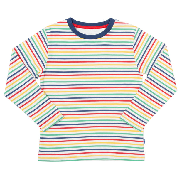 Flat shot of stripy t-shirt