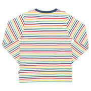 Flat shot of stripy t-shirt