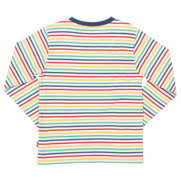 Flat shot of stripy t-shirt